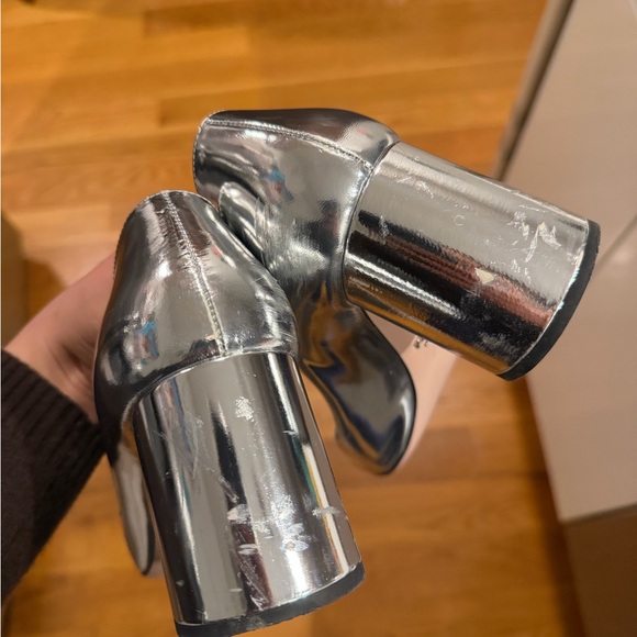 Prada 💌 Silver Mary Janes - Picture 5 of 9